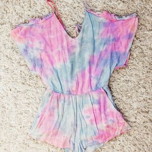Romper | Tie-Dye Romper | Romper with Pockets